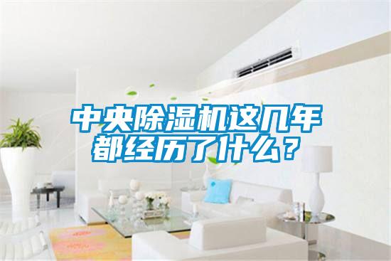 中央除濕機這幾年都經歷了什么？