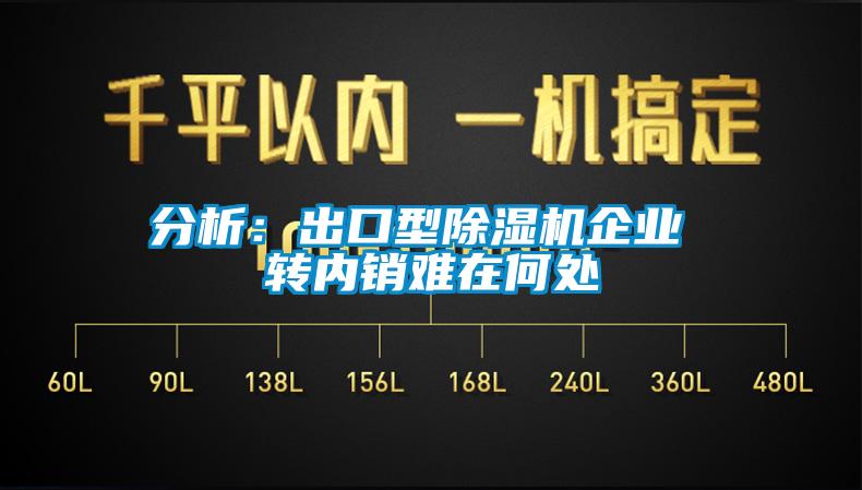 分析：出口型除濕機企業 轉內銷難在何處