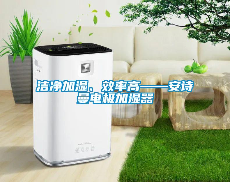 潔凈加濕、效率高——安詩曼電極加濕器