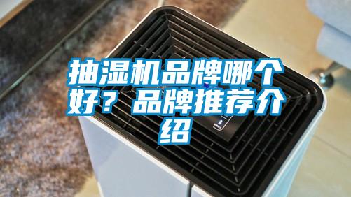 抽濕機品牌哪個好？品牌推薦介紹