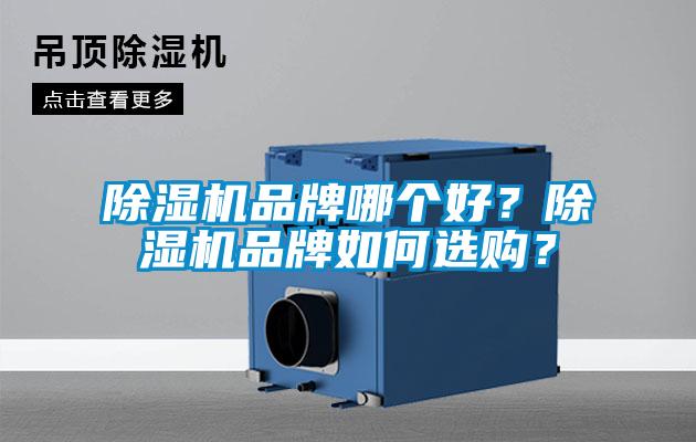 除濕機品牌哪個好？除濕機品牌如何選購？