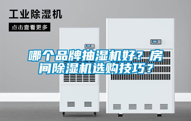 哪個品牌抽濕機好？房間除濕機選購技巧？