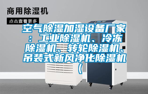 空氣除濕加濕設備廠家：工業除濕機、冷凍除濕機、轉輪除濕機、吊裝式新風凈化除濕機（