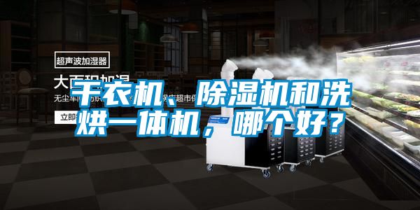 干衣機、除濕機和洗烘一體機，哪個好？