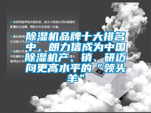 除濕機品牌十大排名中，朗力信成為中國除濕機產、銷、研邁向更高水平的“領頭羊”