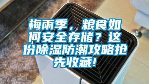 梅雨季，糧食如何安全存儲？這份除濕防潮攻略搶先收藏!